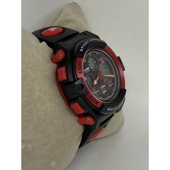 SKMEI 1163 Unisex Kids Black Band Digital & Analog Dial Quartz Wrist Watch RQ476 - Picture 5 of 12